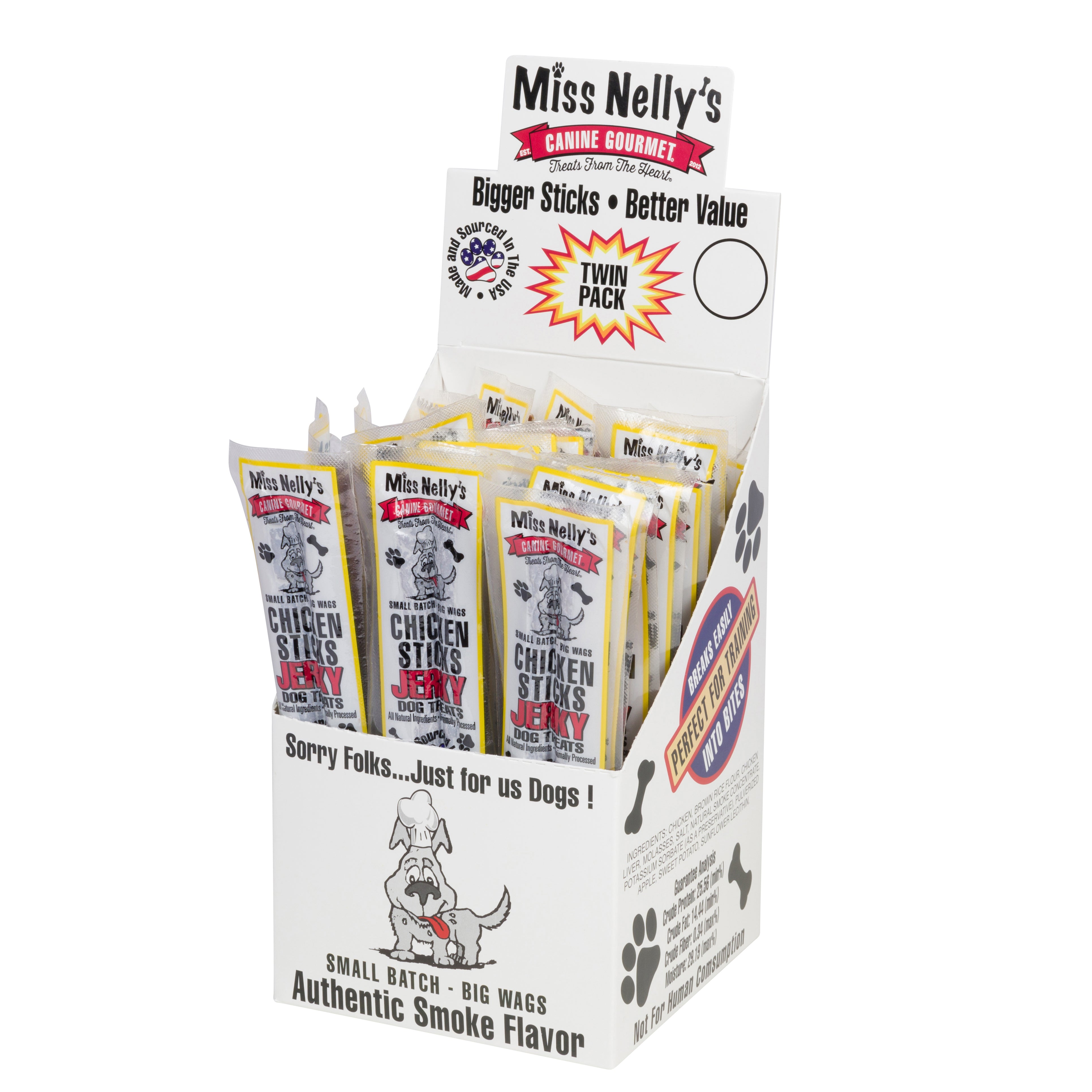 Are Miss Nelly's Chicken Sticks a good choice for training dogs?