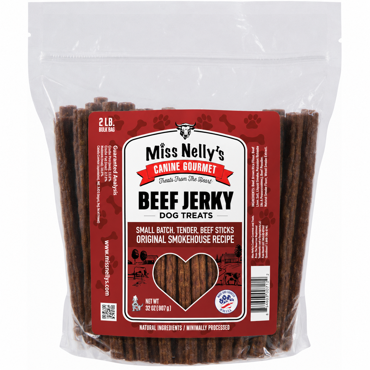 Do Miss Nelly's Beef Sticks contain only natural ingredients?